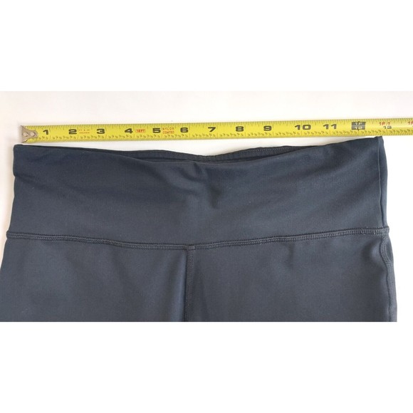 Ladies Under Armour UA Fly-By Compression Capri Leggings Black/Blue Size S - Picture 4 of 7